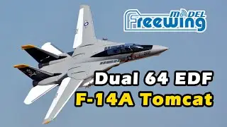 RC EDF JET F-14A TOMCAT VF84 Fighter Fly Test, Freewing飞翼模型新机双64mm涵道可变翼F14雄猫战斗机测评