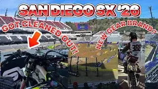 A DAY WITH B-RAY #3 | Rough night of racing at San Diego Supercross&hellip;.