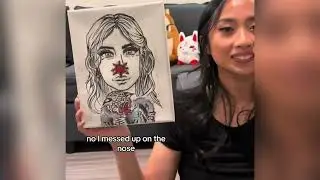 Paint your partner challenge😂#couplespaintingchallenge #date #painteachother #funny#love