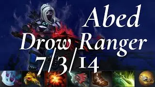 Abed carry Drow Ranger, KuKu Necrophos vs - 3 cores op - dota2