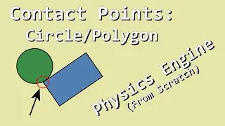 Contact Points (Circle/Polygon) - Let's Make a Physics Engine [19]