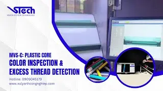 VSTECH || MVS-C: Color inspection & residual thread detection on plastic core