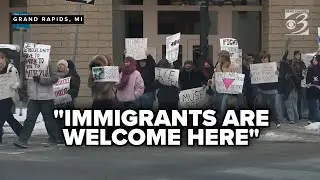 West Michigan students walk out, march in protest of ICE enforcement