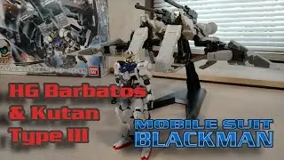 High Grade Gundam Barbatos and Long Distance Transport Booster Kutan Type 3 Painted Build