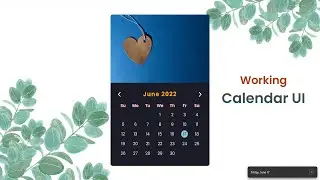 How to make Calendar UI using jQuery | The Webfix