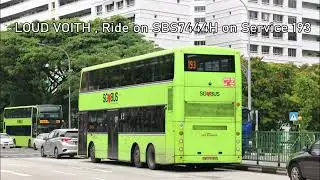 (Retired)[SBST] LOUD VOITH , Ride on SBS7444H on Service 193 . Volvo B9TL CDGE