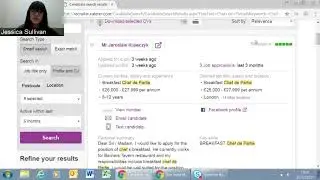 Caterer.com CV Database Training