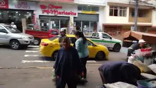 Banos Ecuador South America Indigenous Food clothing Market meet the locals, Real life daily living