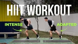 15 MIN CARDIO HIIT – INTENSE & ADAPTED Workout, No Equipment