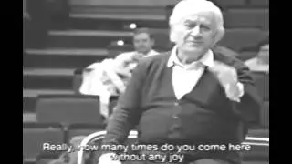 Celibidache e il lavoro in orchestra