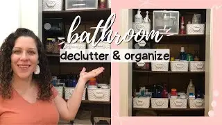 Declutter + Organize My Bathroom | Huge Transformation | After Dark Clean With Me | Inspiration