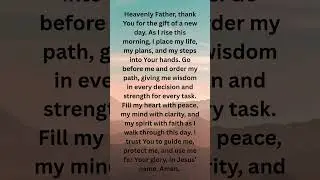 EARLY MORNING PRAYER  #prayer #christianshorts #shorts #shortvideo #short  #morning #motivation