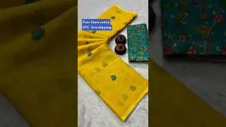 #linen #linencottonsaree