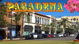 Pasadena California USA a short tourist walk around sleepy suburbs and historic center.