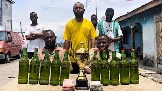 DRINKING COMPETITION FIRST PERSON TO FINISH 5 BOTTLES WIN 100,000
