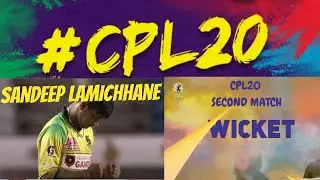 Sandeep Lamichhane Bowling in CPL [ CPL 2020 ] [ Second Match ]
