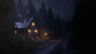 Calm Rain Symphony: Peaceful Ambient Rain Sounds in Dark Forest for Deep Sleep and Anxiety Relief