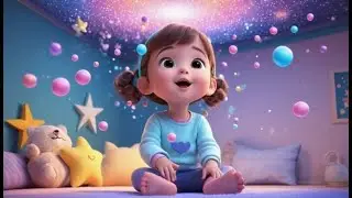 Светящиеся в темноте звёзды мерцают, мерцают, тви! | Английская детская песенка | Детские песни |...