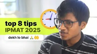 2788 hours until IPMAT Indore 2026. Watch this.