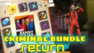 criminal bundle 100% return date confirmed 🔥🔥🔥🔥🔥❤️❤️🥰🥰 #freefire #criminalbundle #freefirenewevent