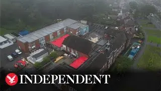 Drone footage shows Sheffield primary school built with dangerous concrete