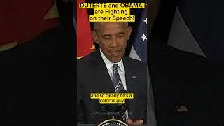 DUTERTE and OBAMA are Fighting on their Speech! #shorts