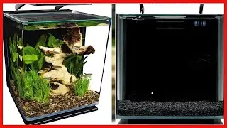 Marineland Portrait Glass LED Aquarium Kit, 5 Gallons, Hidden Filtration