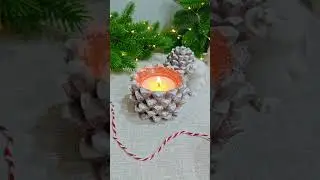 Свеча шишка #свечиручнойработы #candle #decoration #декор #интерьер #новыйгод #newyear #youtube