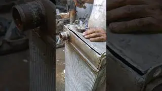 aluminium radiator welding #youtubeshorts #radiator