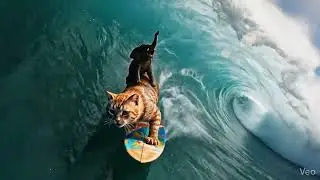 Kucing Gendong Gajah Berselancar