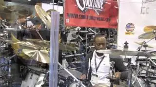 Sam Mathews at NAMM Show- Phoenix Drum Co