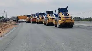 Compaction Base Course by 5 Roller liugong 6122E