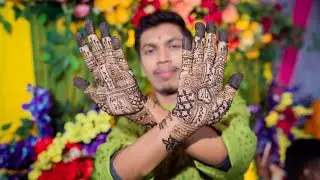 Cinematic Mehndi ceremony 2025 |Hemant & Kiran wedding| #groomside