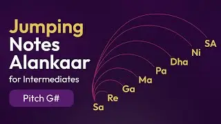 Practice Jumping notes in Pitch G# #alankarpractice #paltas