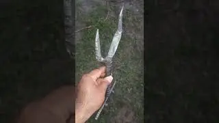 BBQ EDC FORK #edc #handmade  #youtubeshorts #shorts #knifemakingdiy #welding #crafting #projects