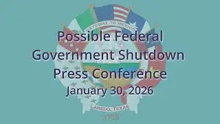 Possible Federal Government Shutdown Press Conference, 01/30/2026