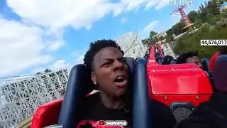 Ishowspeed crazy reaction while playing Roller coaster
