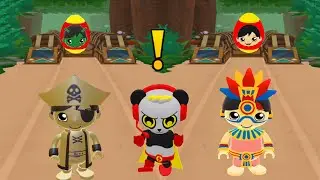 TAG WITH RYAN COMBO PANDA VS MEXICO RYAN VS CAPN MIDAS RYAN EGG SURPRISE