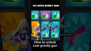 1v1 with every gun secrets how to unlock gravity gun  #fortnite #1v1 #secret