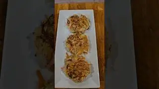Tasty homemade chicken cabbage cake #chickenrecipe