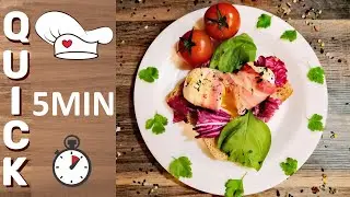 &hearts; How to make perfect poached egg &hearts; Quick and Delicious 5Min Breakfast Recipe #1