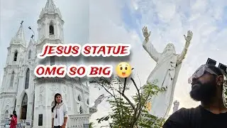 Such a big jesus statue 🥰 / velankanni  market / Konkani vlog goa