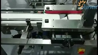 Automatic carton box bottom side flat sticker labeling machine, Paper Box bottom side labeler