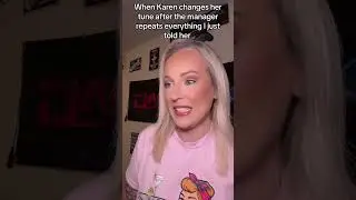 When Karen changes her tune with the manager 🙄#restaurant #story #karen #storytime #pov 