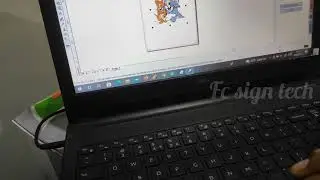 Teneth auto  feeding label cutter trice cut option in coreldraw // Malayalam