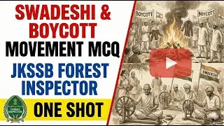 Swadeshi & Boycott Movement MCQs  Practice | JKSSB Forest Inspector Exam | Modern History