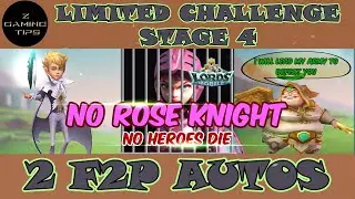 Dark Follower Limited Challenge Stage 4 - Darkness Calls (3 Auto Teams,No Rose Knight) Lords Mobile
