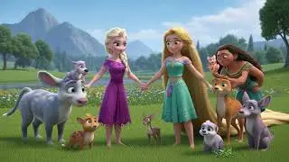 Elsa&rsquo;s Snow Clean Up Truck 🚛❄️ | Moana & Rapunzel Join the Rescue! 👑✨