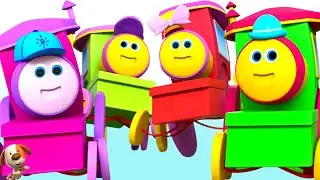 Five Little Trains Jumping on the Bed + More Vehicle Rhymes for Kids
