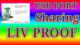 USB Port sharing liv proof || usb redirector technician edition to port sharing
